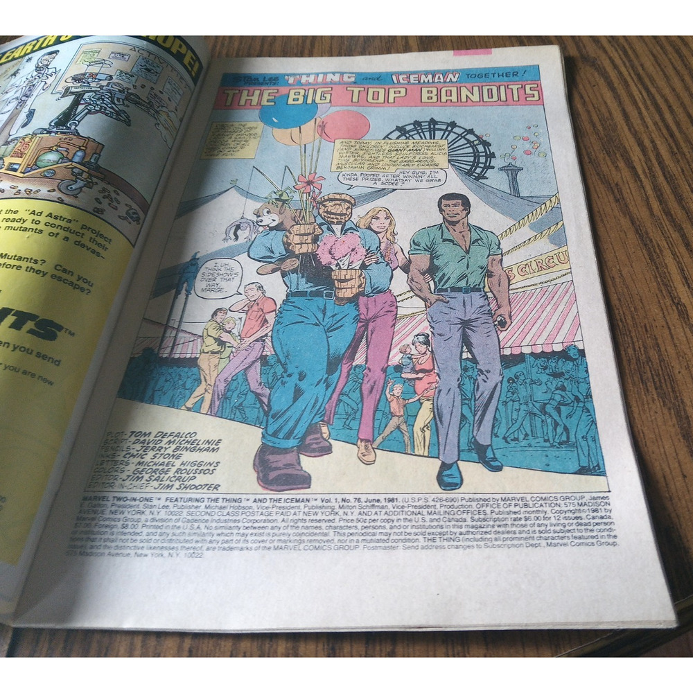 Marvel Two-In-One #76 (June 1981 Marvel Comics) - Picture 3 of 3